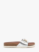 Mules En Cuir Nathan baume Argent women 241N70