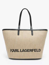 Schoudertas K Essential Raphia Karl lagerfeld Beige k essential 241W3057