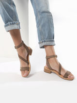 Sandales En Cuir Les tropeziennes Beige women HOCNEY-vue-porte