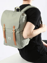 Sac  Dos 1 Compartiment Herschel Vert classics 11400-vue-porte