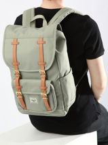Sac  Dos 1 Compartiment + Pc 13" Herschel Vert classics 11391-vue-porte