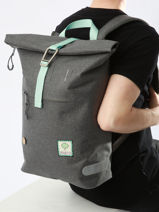 Rugzak 1 Compartiment Met 15" Laptopvak Faguo Grijs backpack 24LU0904-vue-porte