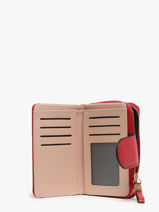 Porte-monnaie Porte-cartes Miniprix Rouge couture 78COK836-vue-porte