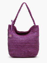 Sac Port paule Heritage Cuir Biba Violet heritage RUB1L
