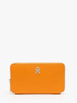 Portefeuille Tommy hilfiger Orange iconic tommy AW16009