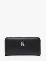Portefeuille Th Monotype Tommy hilfiger Bleu th monotype AW16210