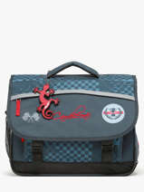Cartable Enfant 2 Compartiments Cameleon Bleu actual CA38