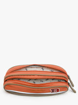 Trousse Enfant 2 Compartiments Cameleon Orange vintage urban VIB-TROU-vue-porte