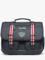 Cartable Enfant 3 Compartiments Cameleon Bleu vintage urban CA41
