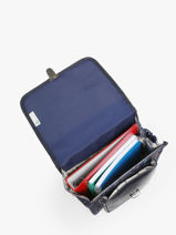 Sac  Dos 1 Compartiment Cameleon Bleu retro SD30-vue-porte