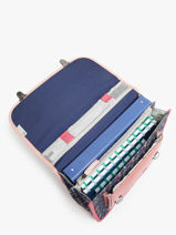 Cartable Enfant 2 Compartiments Cameleon Multicolore retro CA38-vue-porte