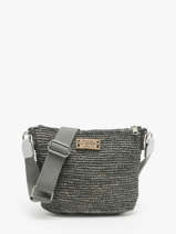 Cross Body Tas L'atelier Du Crochet Raphia Le voyage en panier Grijs l'atelier du crochet AM771