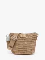 Sac Bandoulire L'atelier Du Crochet Raphia Le voyage en panier Beige l'atelier du crochet AM771