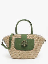 Sac Port Main Panier Papier Le voyage en panier Vert panier PM765