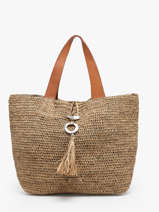 Sac Port paule L'atelier Du Crochet Le voyage en panier Beige l'atelier du crochet AM645
