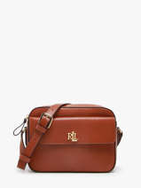 Sac Bandoulire Dryden Cuir Lauren ralph lauren Marron dryden 31926645