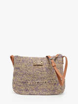 Sac Bandoulire L'atelier Du Crochet Papier Le voyage en panier Beige l'atelier du crochet AM727