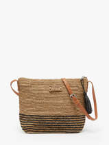 Cross Body Tas L'atelier Du Crochet Raphia Le voyage en panier Beige l'atelier du crochet AM753