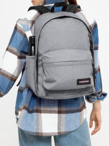 Sac  Dos 1 Compartiment + Pc 13" Eastpak Gris pbg authentic PBGA5BBJ-vue-porte