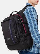 Sac  Dos 2 Compartiments Eastpak Noir pbg core series PBGA5BEW-vue-porte