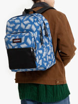 Sac  Dos Pinnacle Eastpak Bleu pbg authentic PBGK060-vue-porte