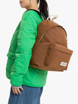 Rugzak 1 Compartiment Eastpak Bruin upgrained K620UPG-vue-porte