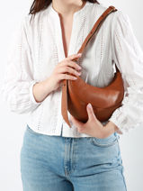 Cross Body Tas S Sosoomao Leder Etrier Beige sosoomao ECSO057S-vue-porte