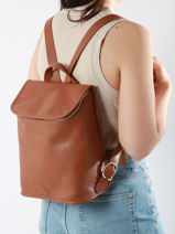 Longchamp Le foulonn Sac  dos Marron-vue-porte