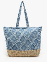 Sac Port paule Saint Barth Coton Miniprix Bleu saint barth B475