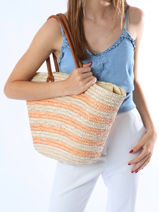 Sac Port paule Cabas Gerard pasquier Rose cabas 24006-vue-porte