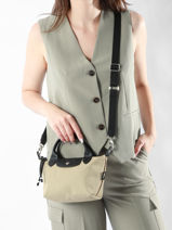 Longchamp Le pliage energy Sac port main Gris-vue-porte