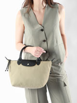 Longchamp Le pliage energy Sac port main Gris-vue-porte