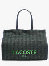 Sac Port Main Heritage Monogramme Coton Lacoste Bleu heritage monogramme NF4515HK