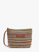 Sac Bandouli�re Over The Rainbow Raphia Le voyage en panier Multicolore over the rainbow PM457