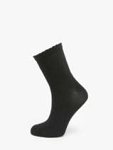 Chaussettes Pieces Noir socks women 17078534