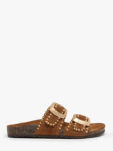 Slippers arona uit leder-SEMERDJIAN