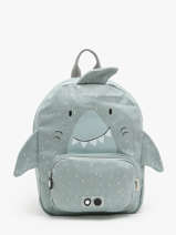 Mini Sac  Dos 1 Compartiment Trixie Bleu animals 90