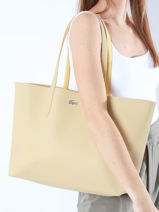 Omkeerbare Shoppingtas Anna Lacoste Beige anna NF2142AA-vue-porte