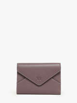 Portefeuille Cuir Yves renard Violet enveloppe 29223