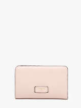 Portefeuille Rectangulaire Zipp Ninon Cuir Lancel Rose ninon A11123