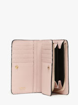 Portefeuille Rectangulaire Zipp Ninon Cuir Lancel Rose ninon A11123-vue-porte
