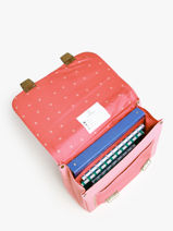 Cartable Classic Midi 2 Compartiments Jeune premier Rose classics C-vue-porte