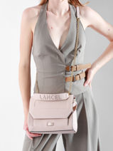 Handtas M Ninon Leder Lancel Roze ninon A09222-vue-porte