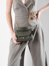 Sac  Main S Ninon Cuir Lancel Vert ninon A09221-vue-porte