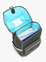Sac  Dos Ergomaxx 2 Compartiments Jeune premier Vert daydream boys B-vue-porte