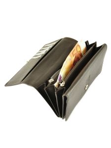 Portefeuille Caviar Leder Crinkles Groen caviar 14001-vue-porte