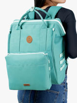 Sac  Dos Cabaia Bleu baby bag BABYBAG-vue-porte
