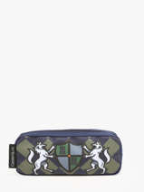 Trousse Fier 2 Compartiments Caramel et cie Vert fier GA