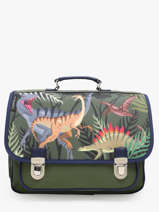 Cartable 2 Compartiments Caramel et cie Vert fier GA