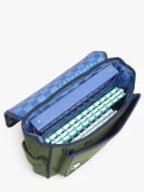 Cartable 2 Compartiments Caramel et cie Vert fier GA-vue-porte